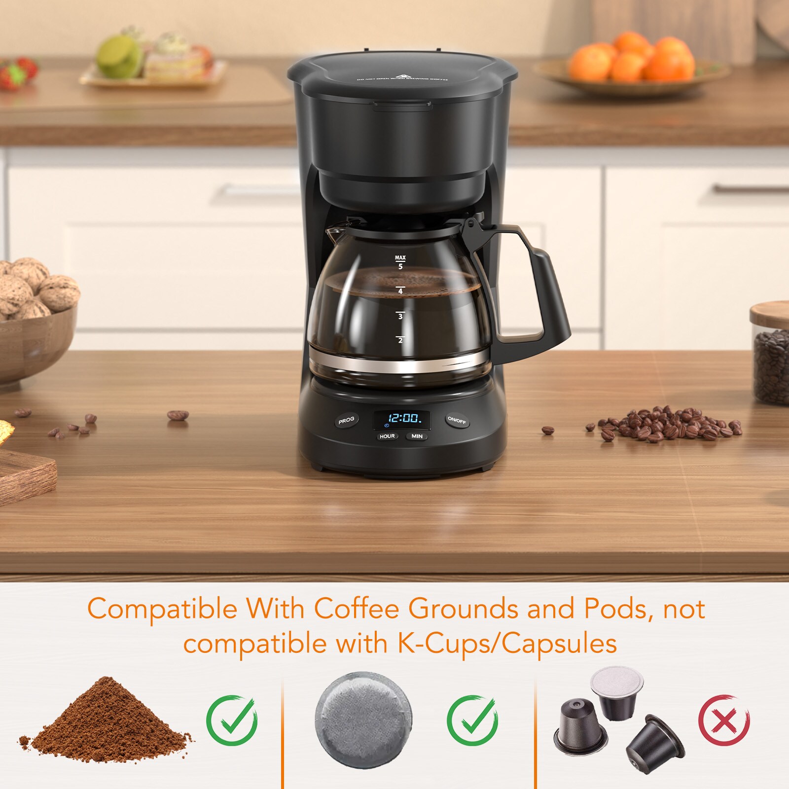 COWSAR LSCM3710H-BLACK Coffee-Makers - View #5