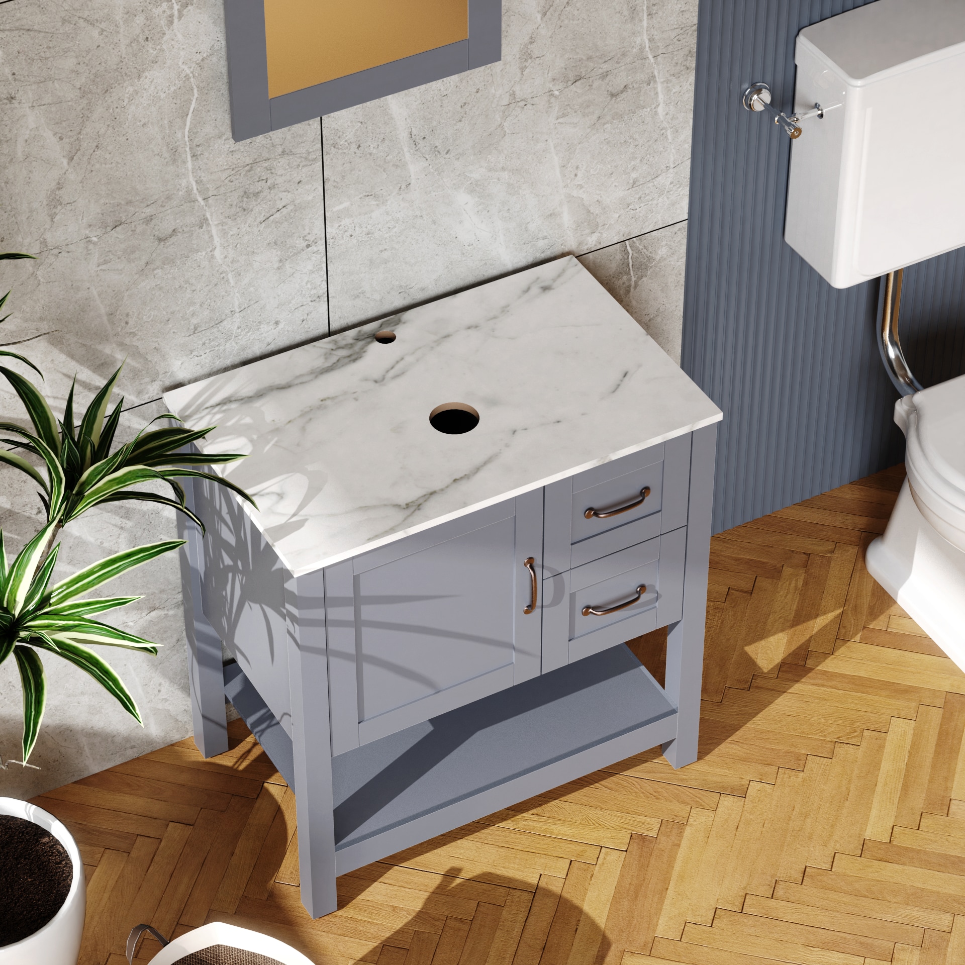 WELLFOR GIZQCS35P04 Bath-Vanity-Combo - View #5