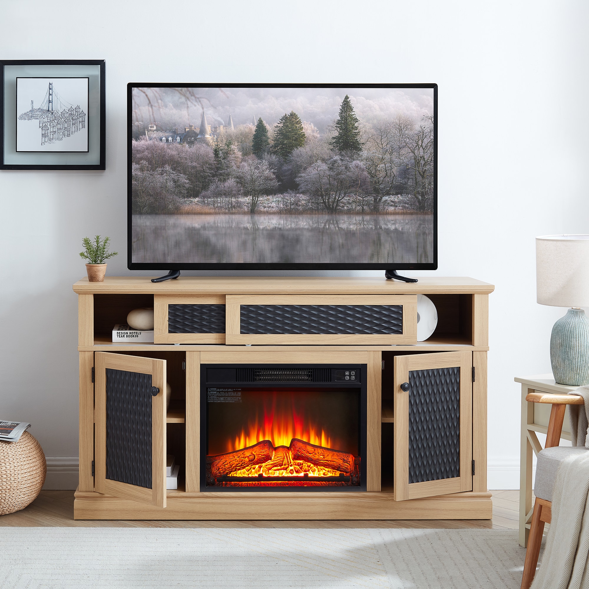 Bybafun YC1600081 Electric-Fireplaces - View #13