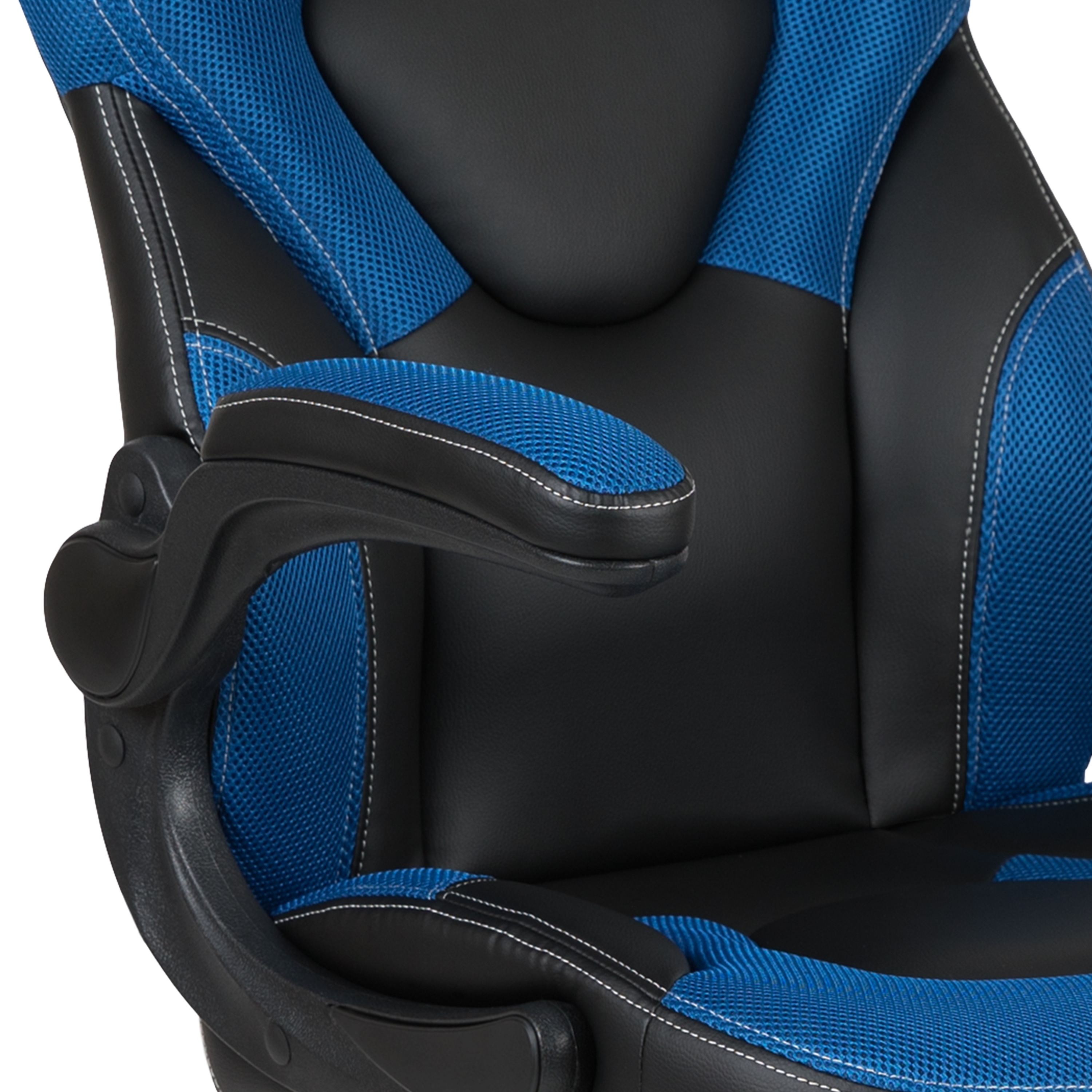 X10 Blue and Black Ergonomic Racing Style Gaming Chair