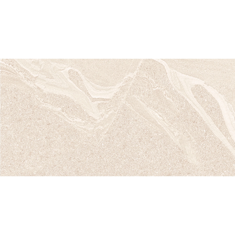 The Tile Life Monolith Stone Ivory 12-in x 24-in Matte Porcelain Marble look Floor and Wall Tile ( 17.01-sq ft / Carton ) #TDRIF1224IV