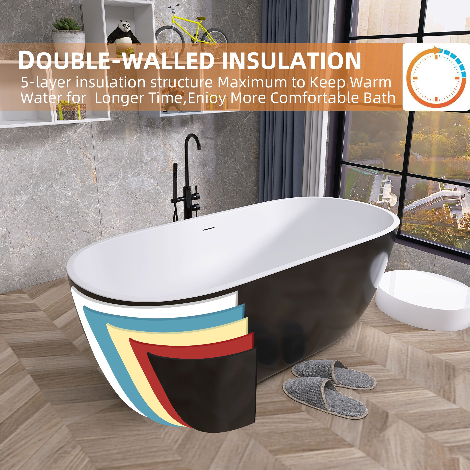 WELLFOR QBT-P307-B55EG bathtubs - View #6