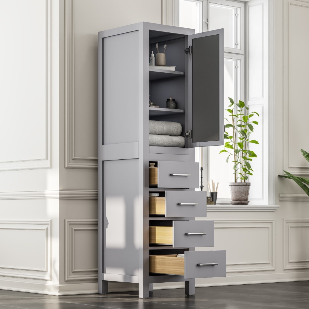 Eviva EVCB412-18GR Linen-Cabinets - View #5