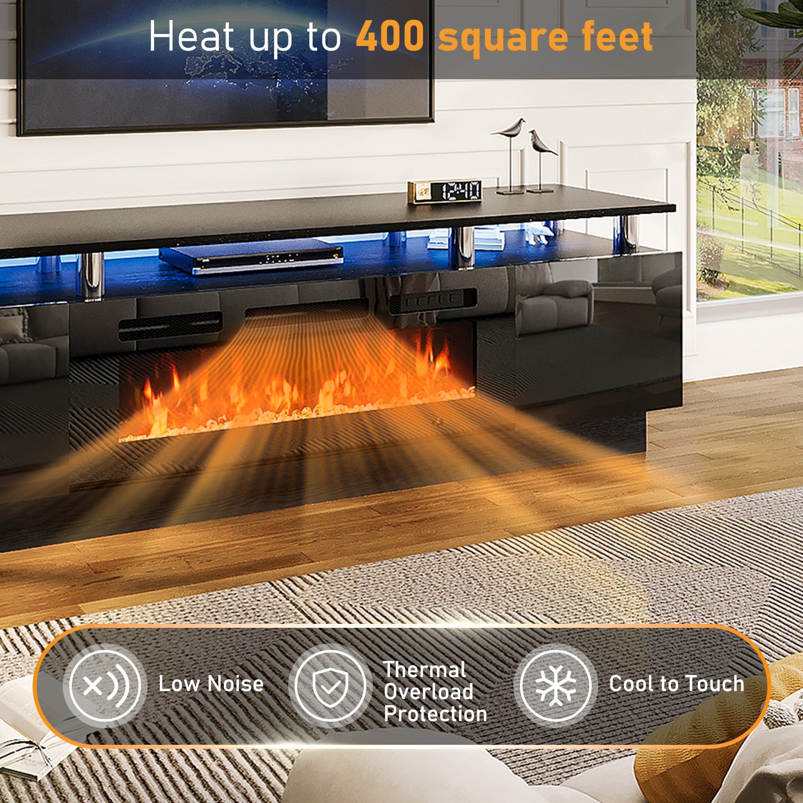 Bapipro TE30A14BB Electric-Fireplaces - View #4