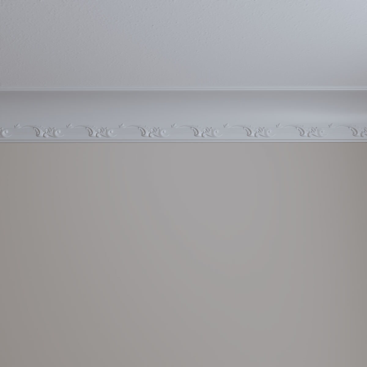 Winston Cove White Polyurethane Crown Moulding 94.5 in