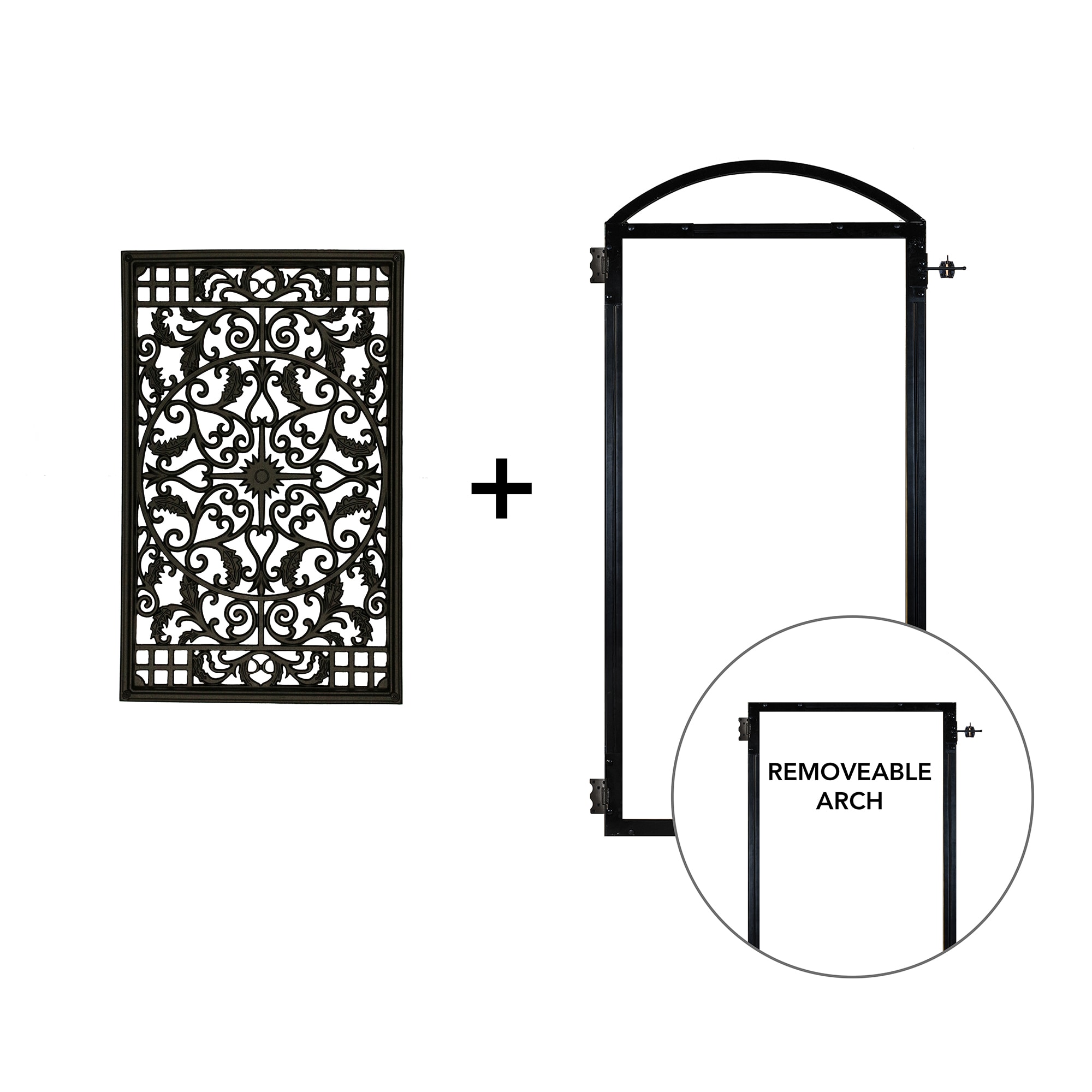 Nuvo Iron PRO661EC 34-3/4-in Black Gate frame kit