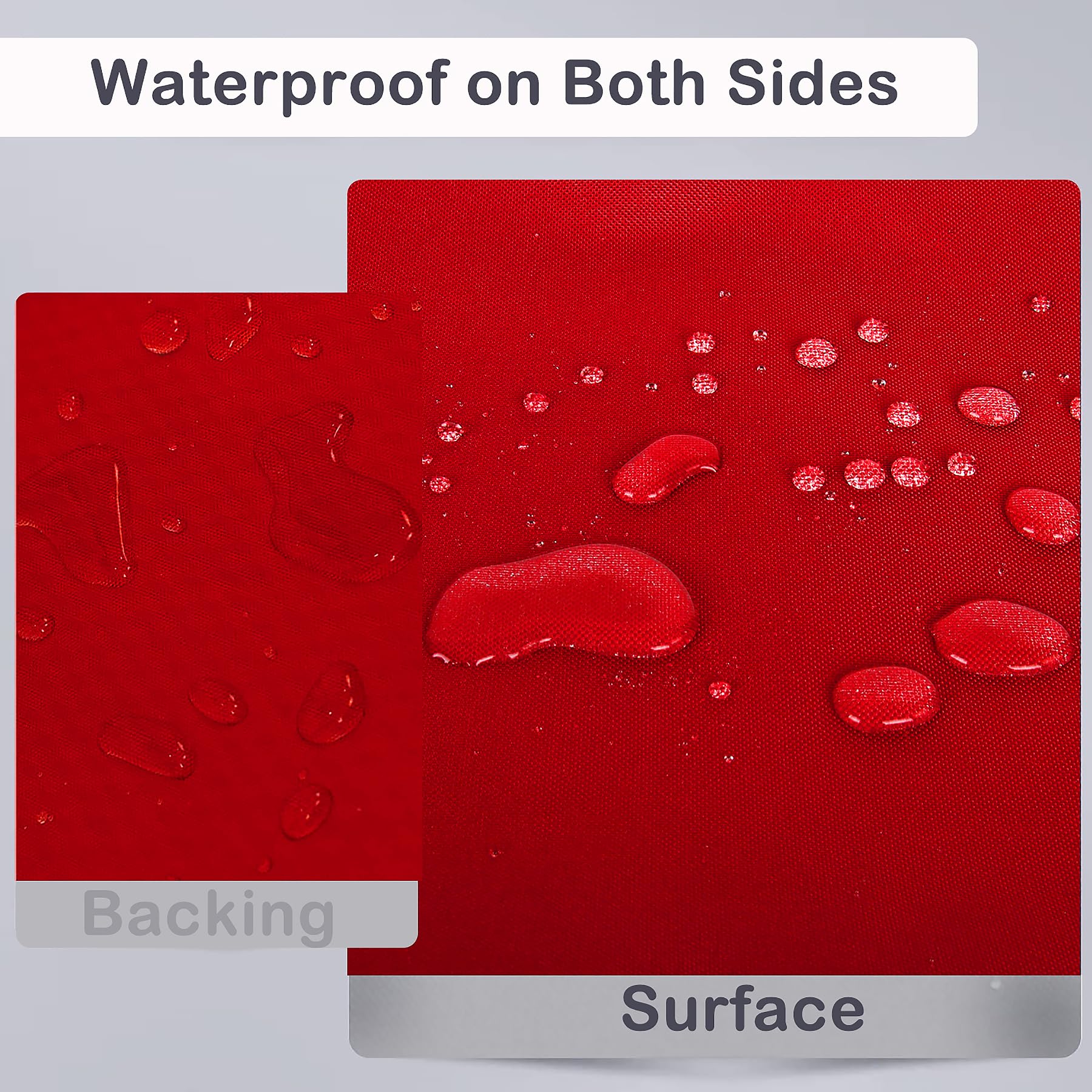 CYIKE Outdoor Bench Cushion 42 Inch Red Water Resistant Fade Resistant ...