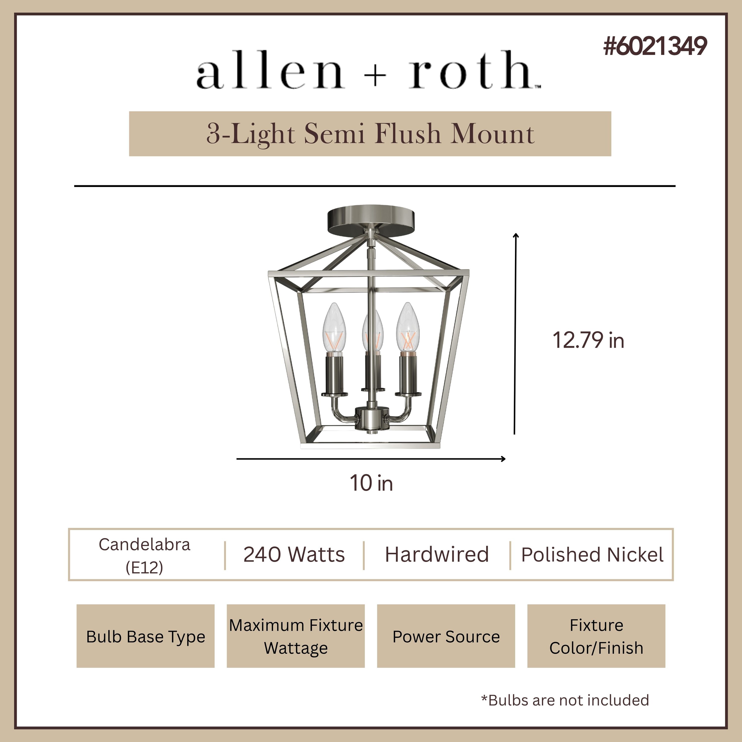 allen + roth CH31-3PNK flushmounts - View #3