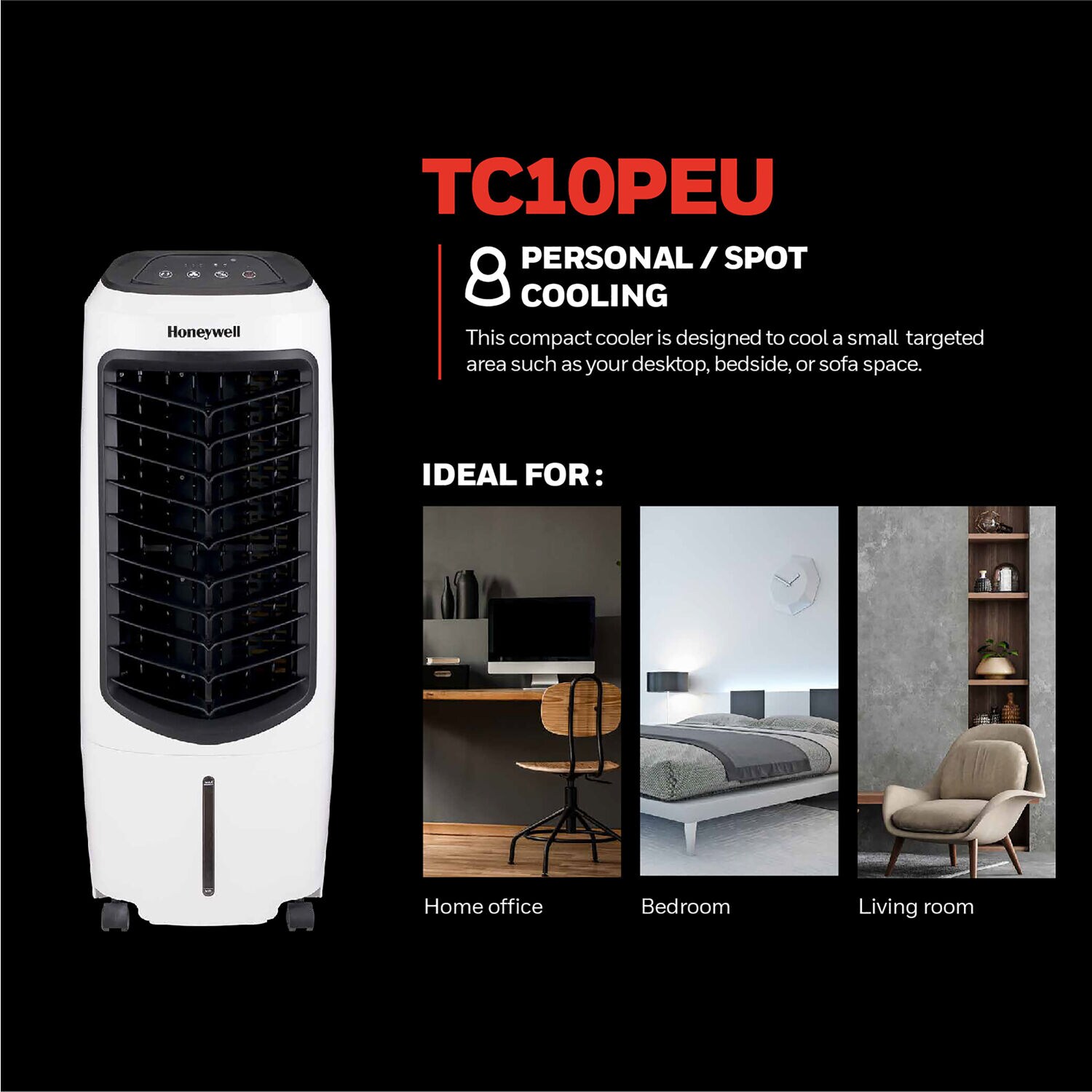 Honeywell TC10PEU Evaporative-Cooler - View #2