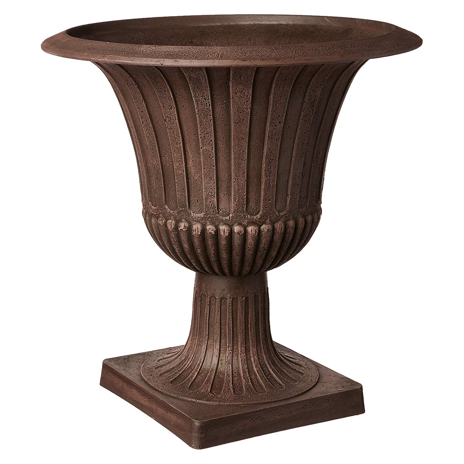 Arcadia Garden Products G50C Urn 21.0-in W x 21-in H x Brown Plastic Indoor/Outdoor Planter