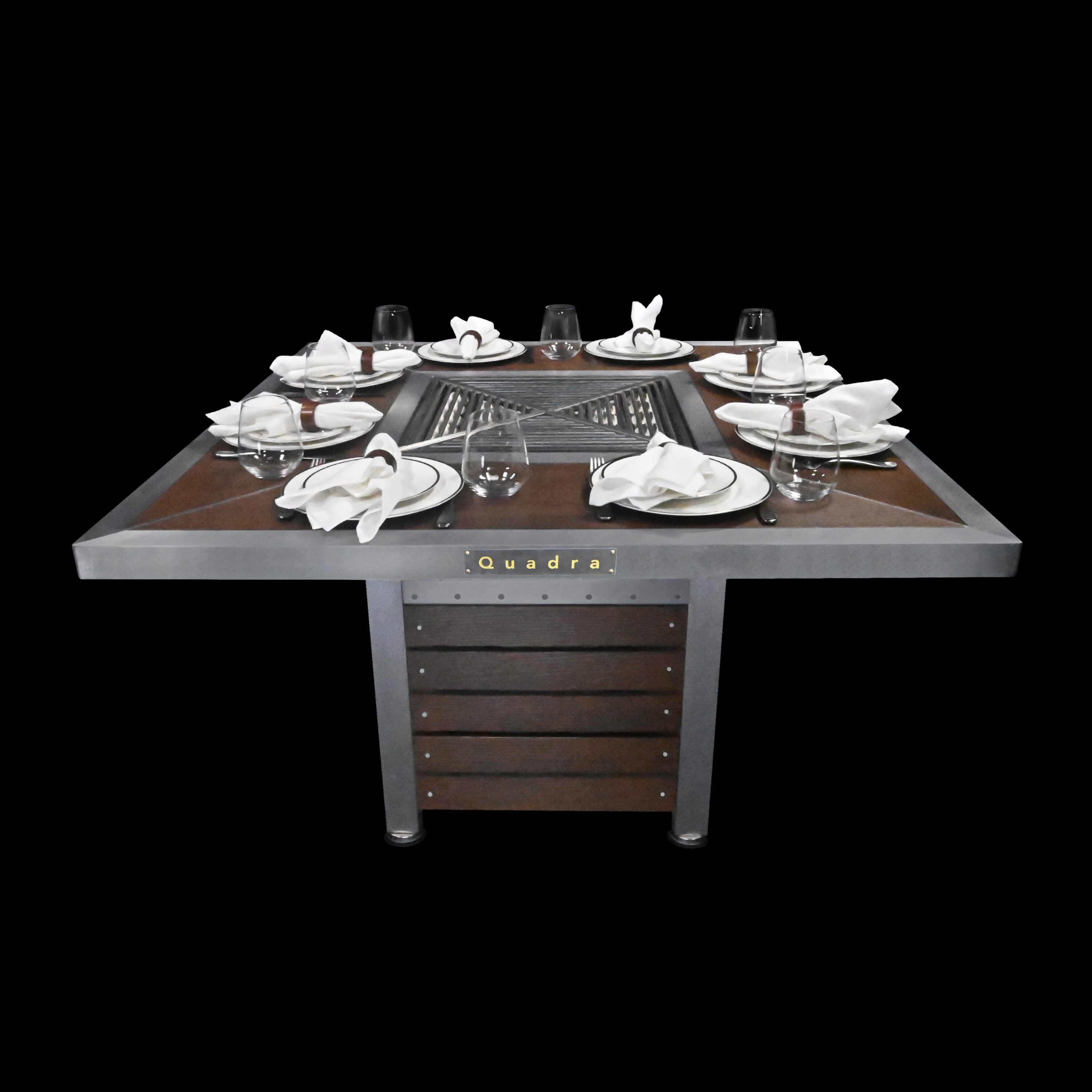 ibbq QTLP-B Quadra Brown 2 -Burner Liquid Propane Gas Grill