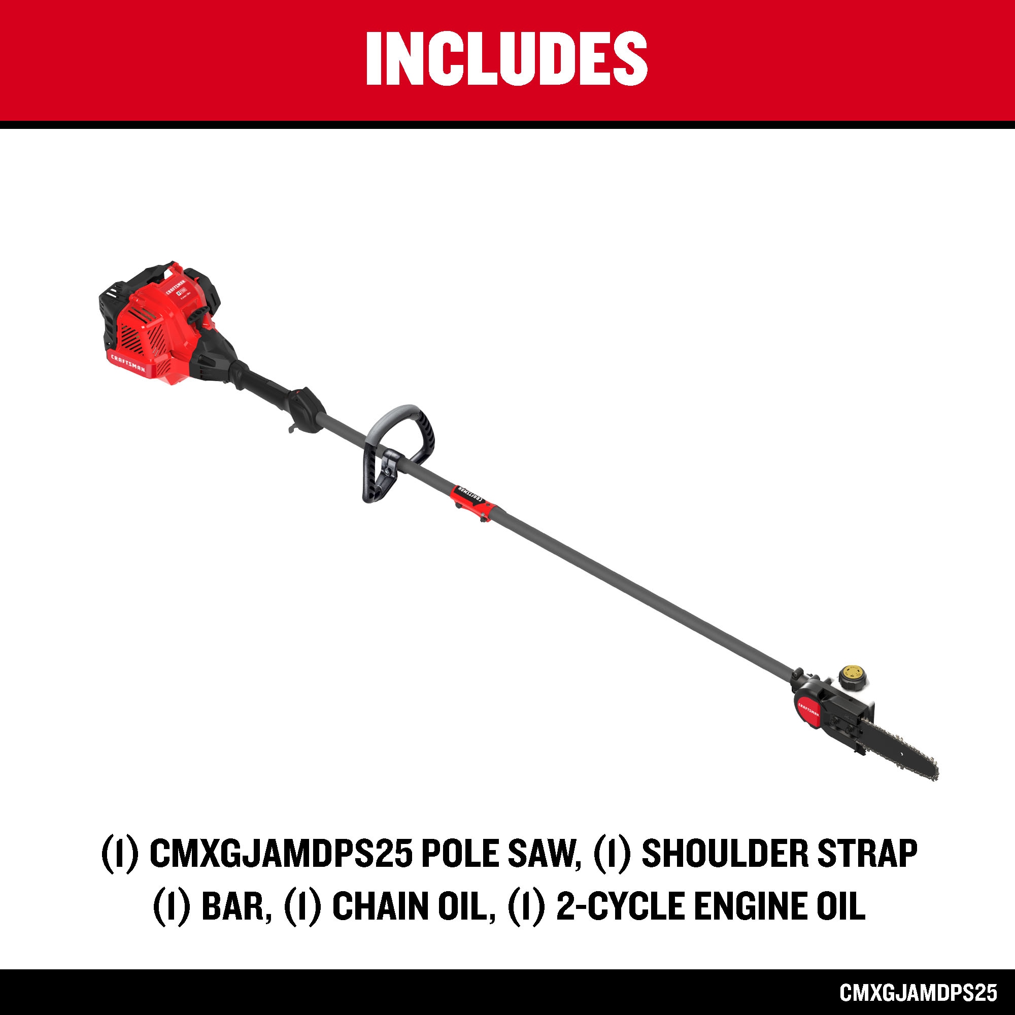 CRAFTSMAN P2100 10-in 25-cc 2-cycle Pole Saw CMXGJAMDPS25 Sansujyuku sansujyuku.com