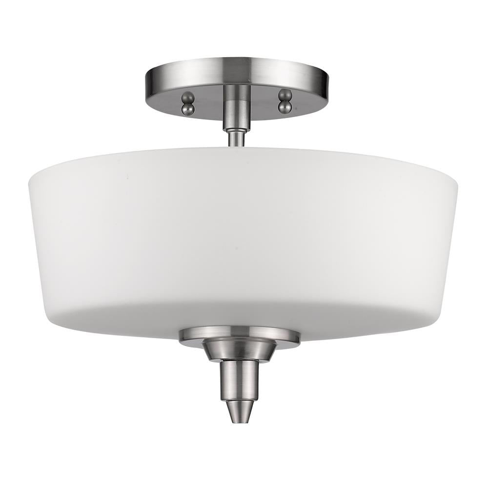 Acclaim Lighting IN61308SN Paige 1-Light Satin Nickel LED Semi-Flush mount light