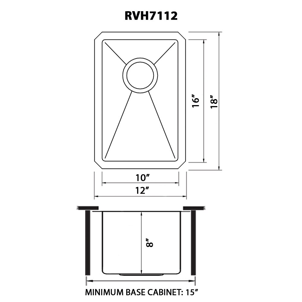 Ruvati RVH7112 Bar-Prep-Sinks - View #9
