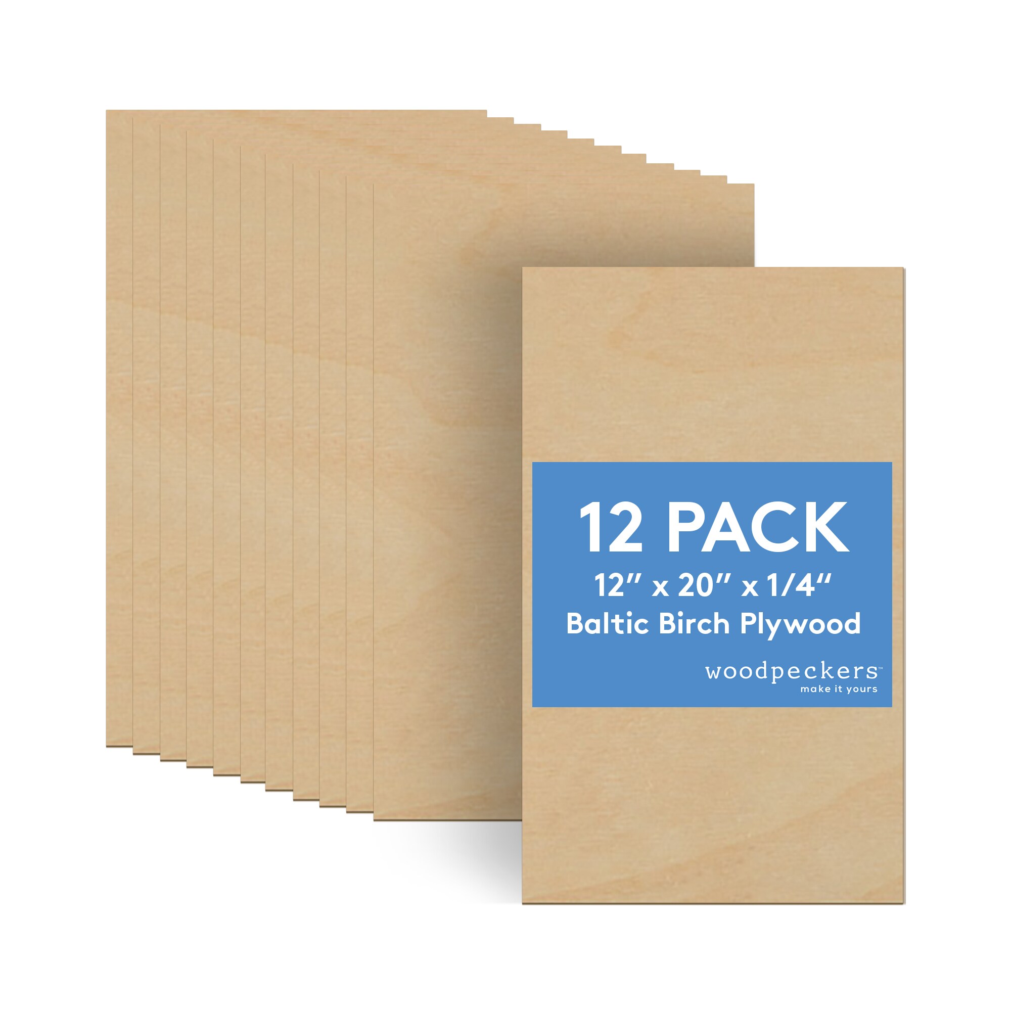 Woodpeckers Crafts MF-PLY-12-20-14-P12 1/4-in x 12-in x 2-ft Birch Plywood