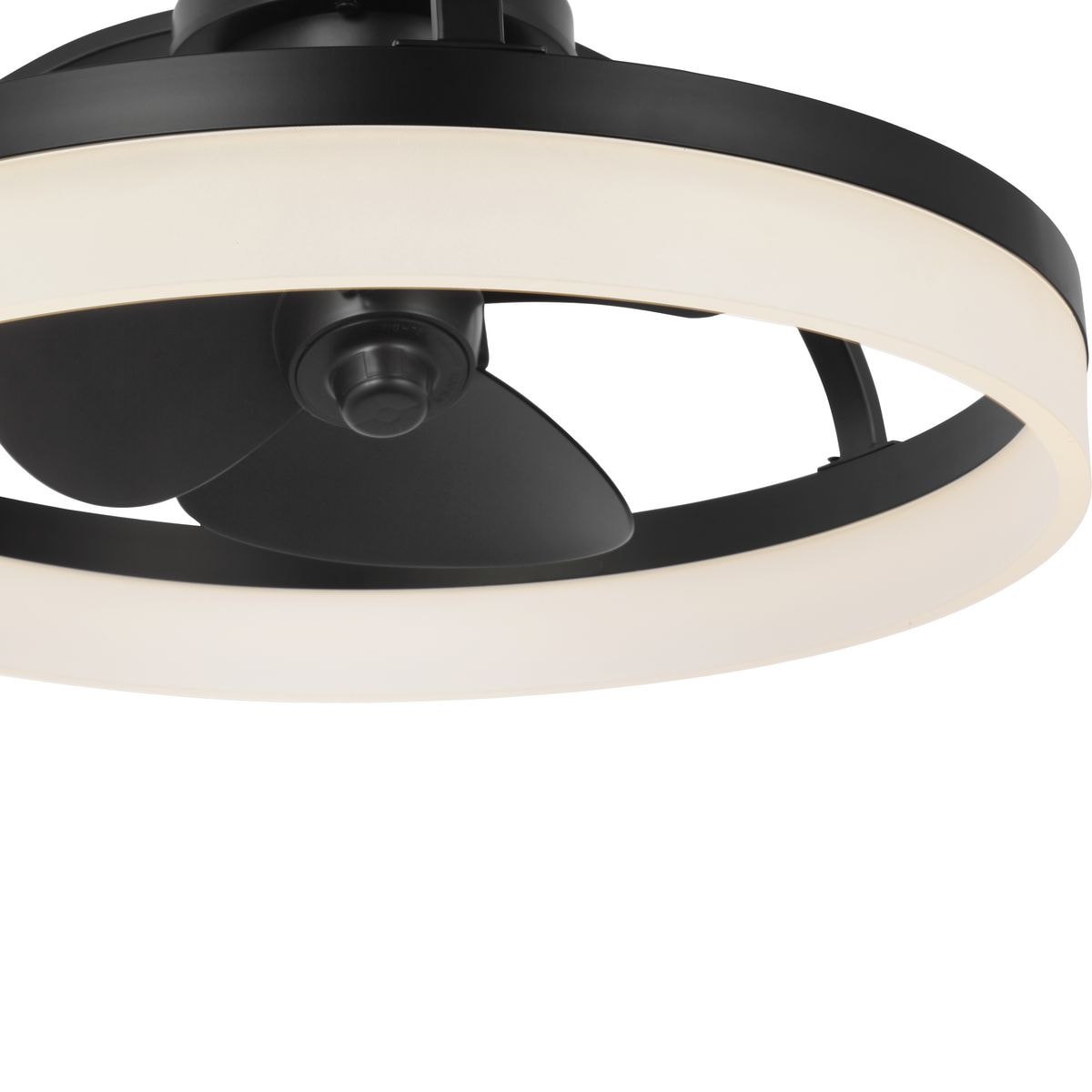Matte Black 20" LED Ceiling Fan with Remote and Light