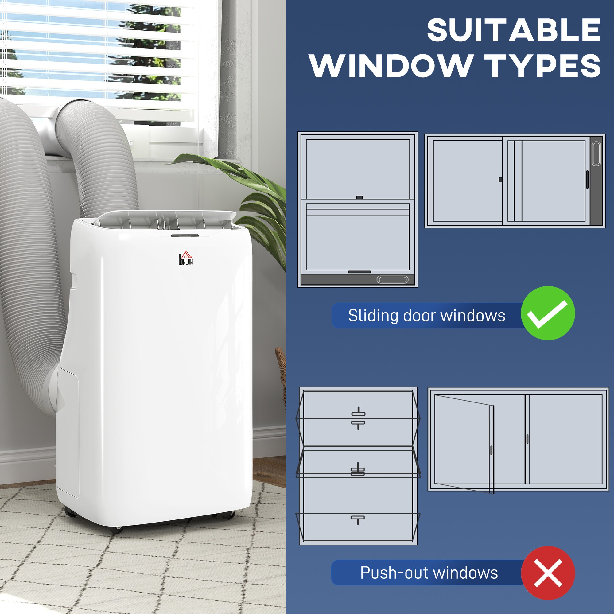 HomCom 823-067V80WT Portable-Air-Conditioners - View #4