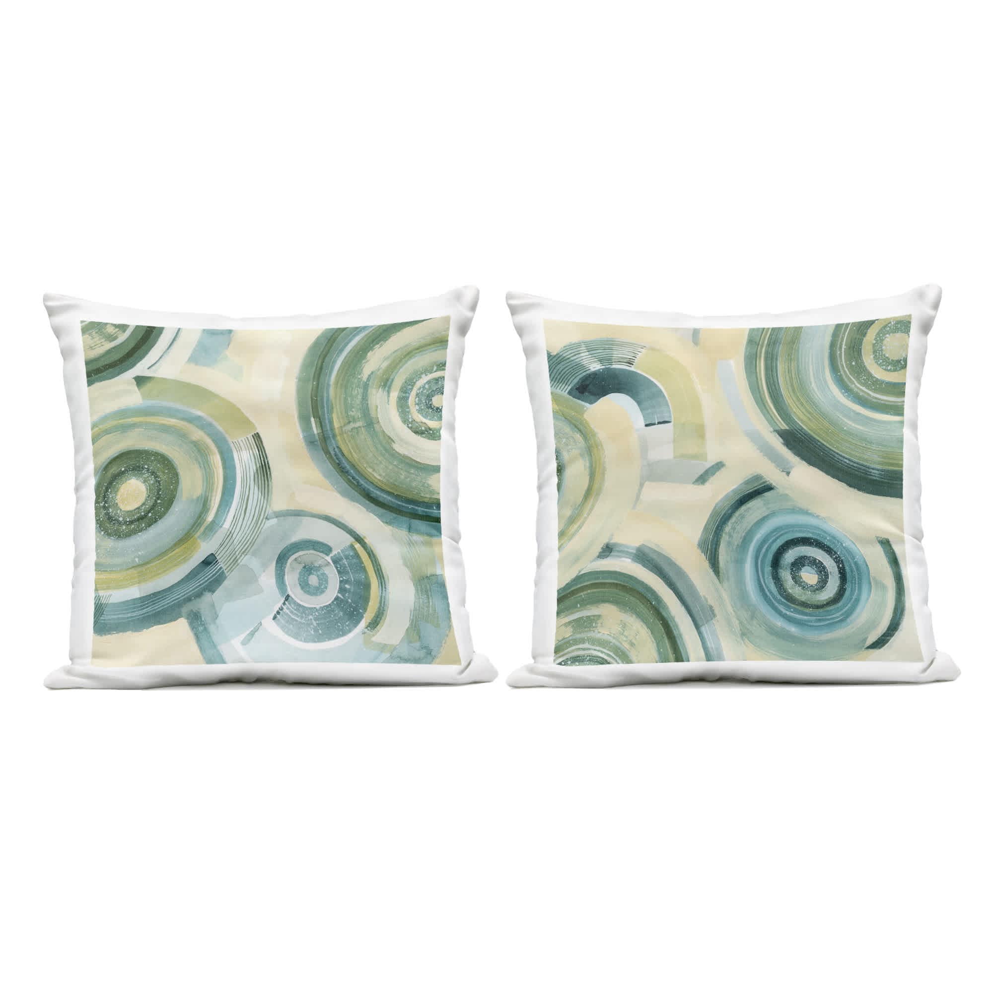 Stupell Industries 199425919018  Modern Passiflora Circles 2 Piece Outdoor Printed Pillow Setdesign by Grace Popp 18 x 18