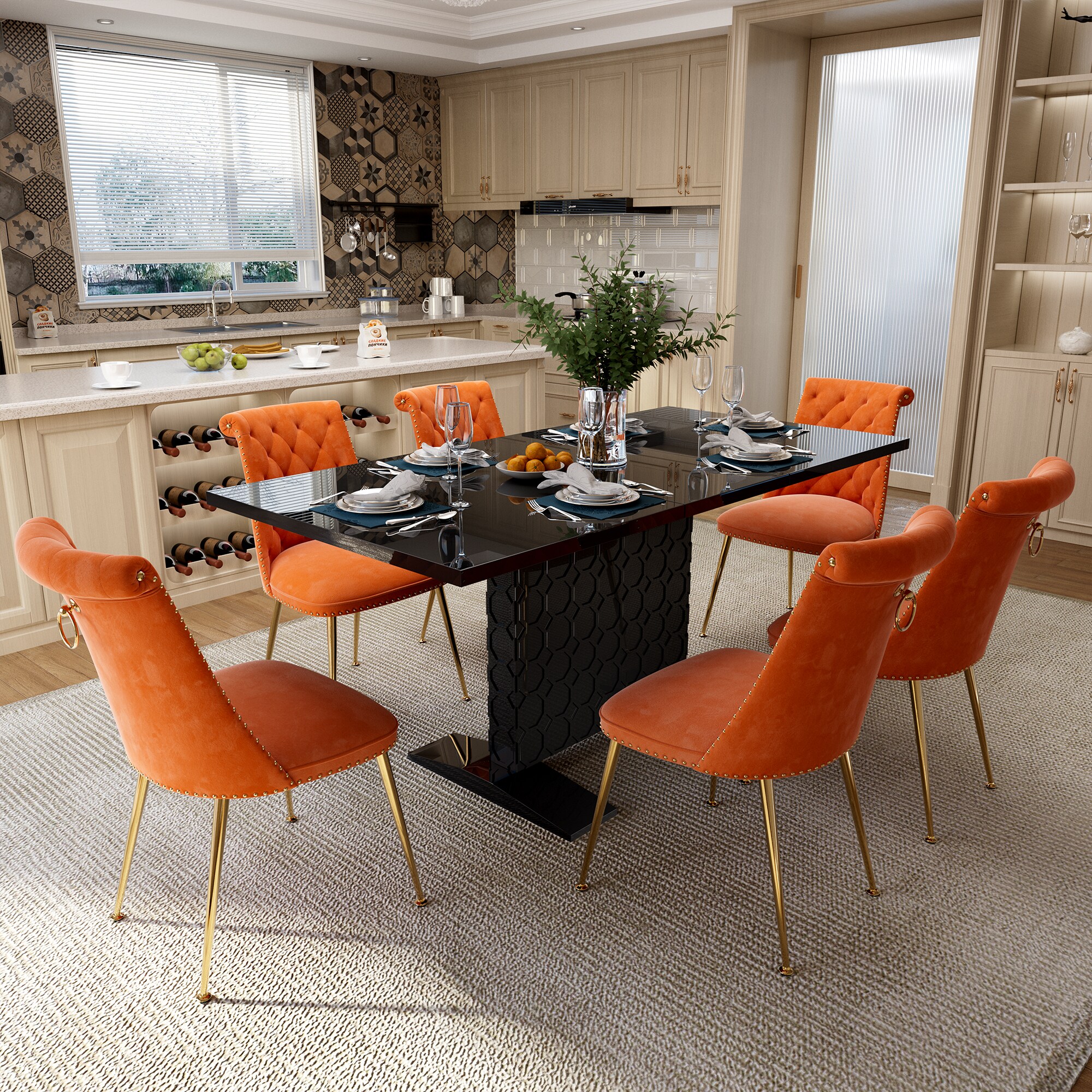 Clihome CL-ST1-BK703OG Dining-Sets - View #4