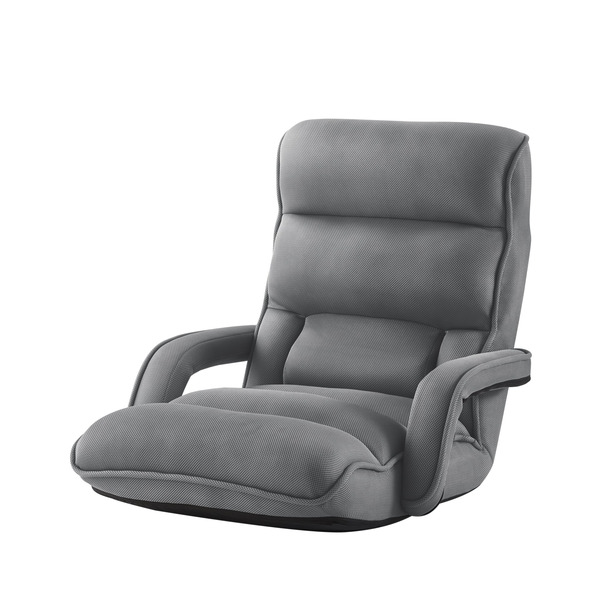 Loungie FC468-23GR-LS Jeshua Modern Grey Microfiber Accent Chair