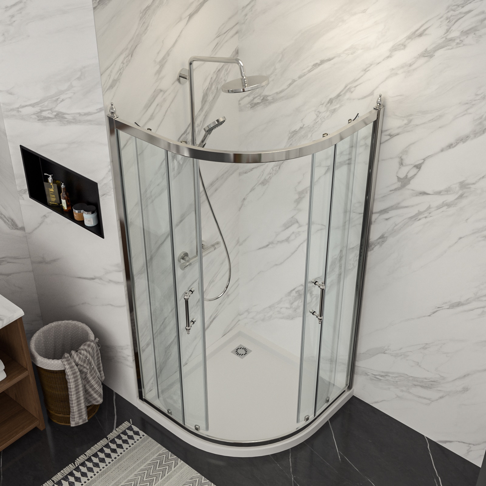 Lordear HMS-LD-2A42-4-72CH Shower-Doors - View #8