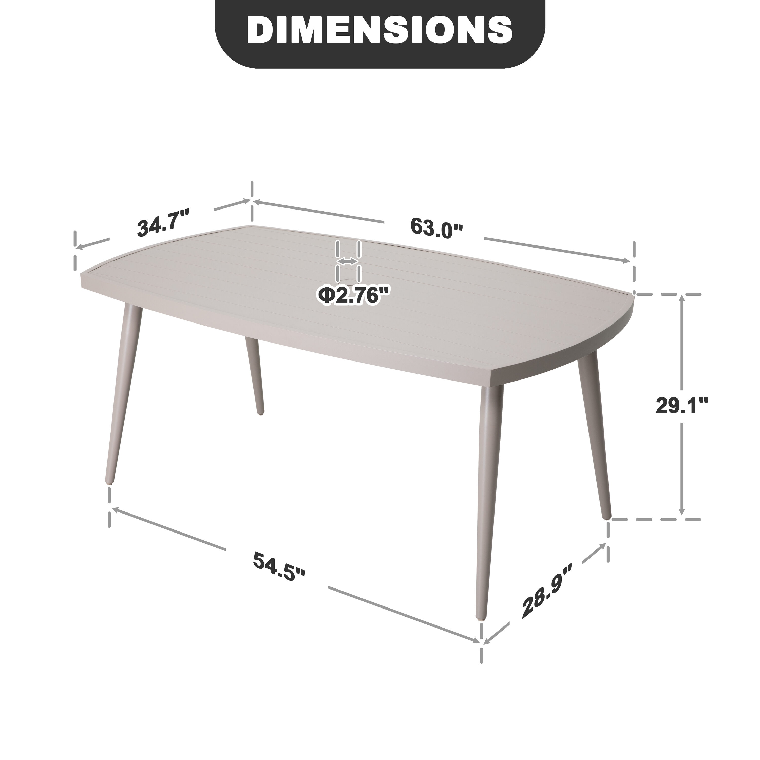 Nuu Garden TA109-KF Patio-Tables - View #4