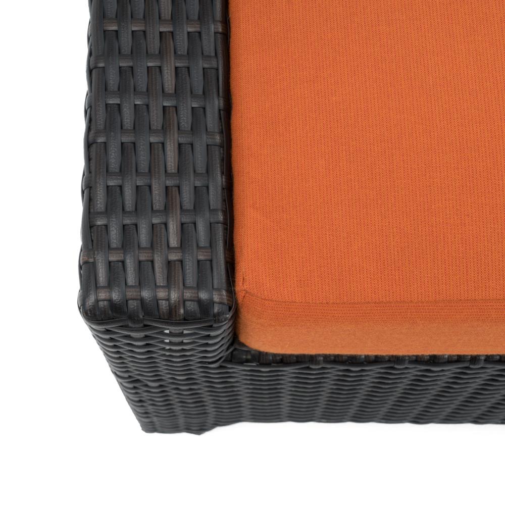 RST Brands Deco 8-Piece Wicker Patio Conversation Set with Orange 