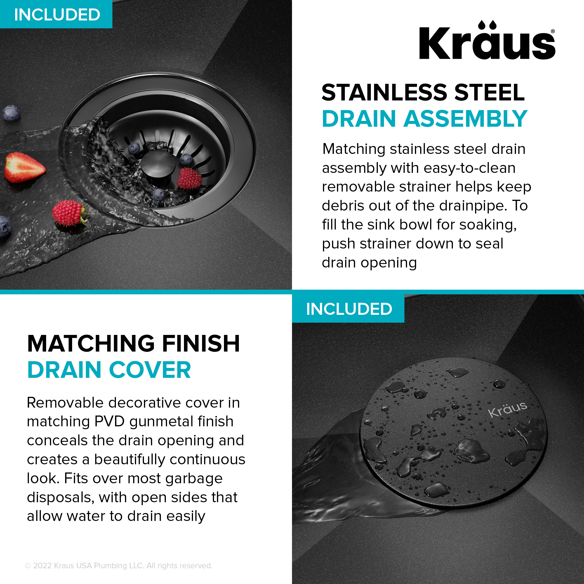 Kraus KWU1111-23-PGM Kitchen-Sinks - View #13