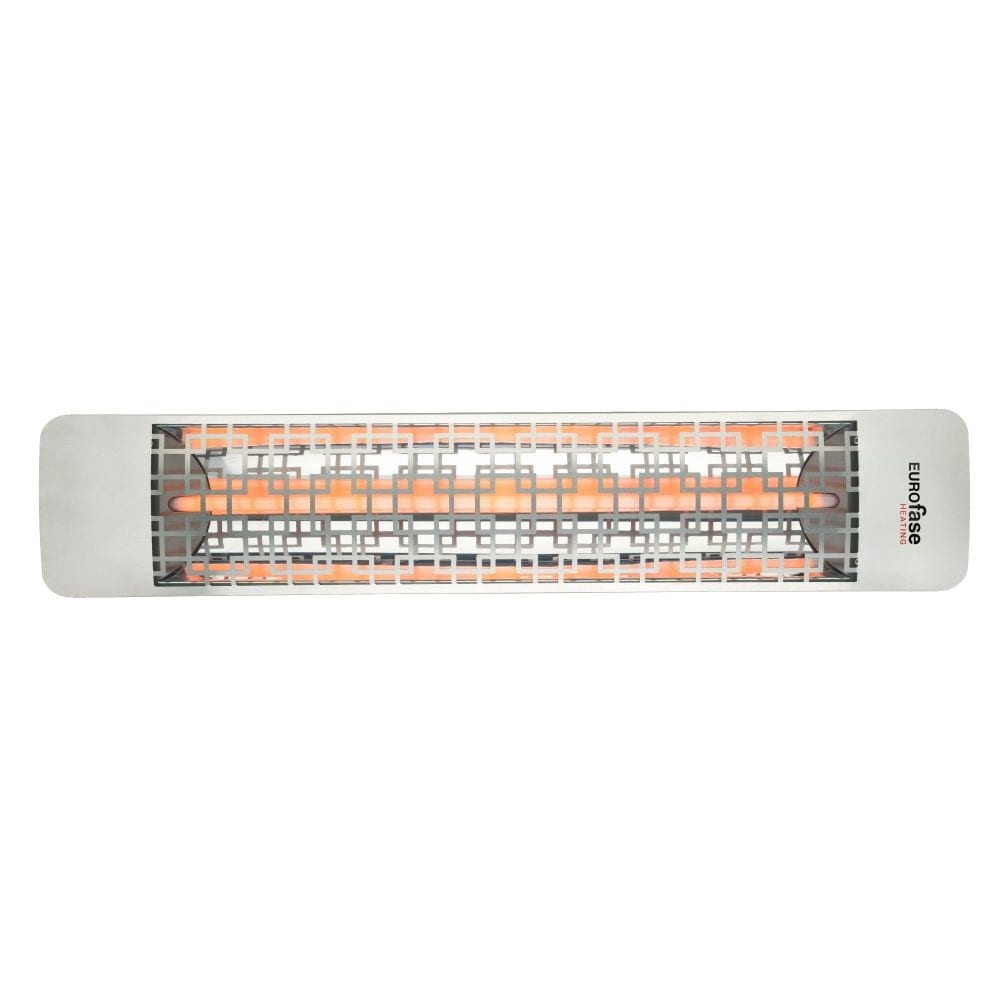 Eurofase  Heating - 2000 Watt Single Element 39 Inch Electric Patio Heater-480 Voltage-Stainless Steel Finish-Brix Decorative Fascia