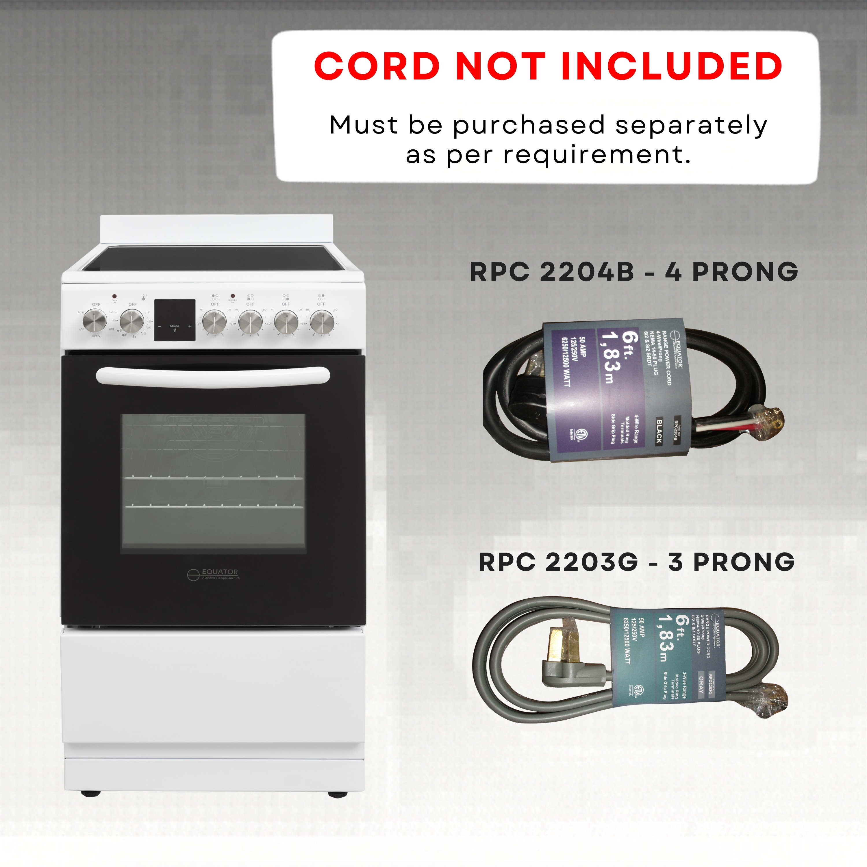 Equator Advanced Appliances ECR 204 WHITE Freestanding-Electric-Ranges - View #19