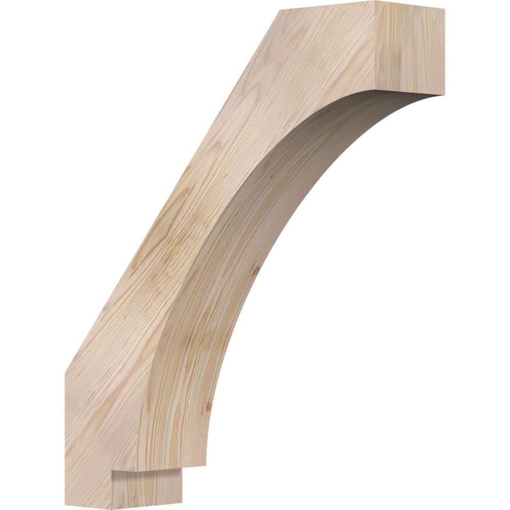 Ekena Millwork BRC06X22X26IMP00SDF 5-1/2-in x 22-in x 26-in Douglas Fir Unfinished Wood Imperial Smooth Knee Brace