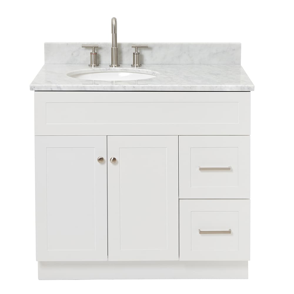 ARIEL F037SLCW2OVOWHT Bath-Vanity-Combo - View #2