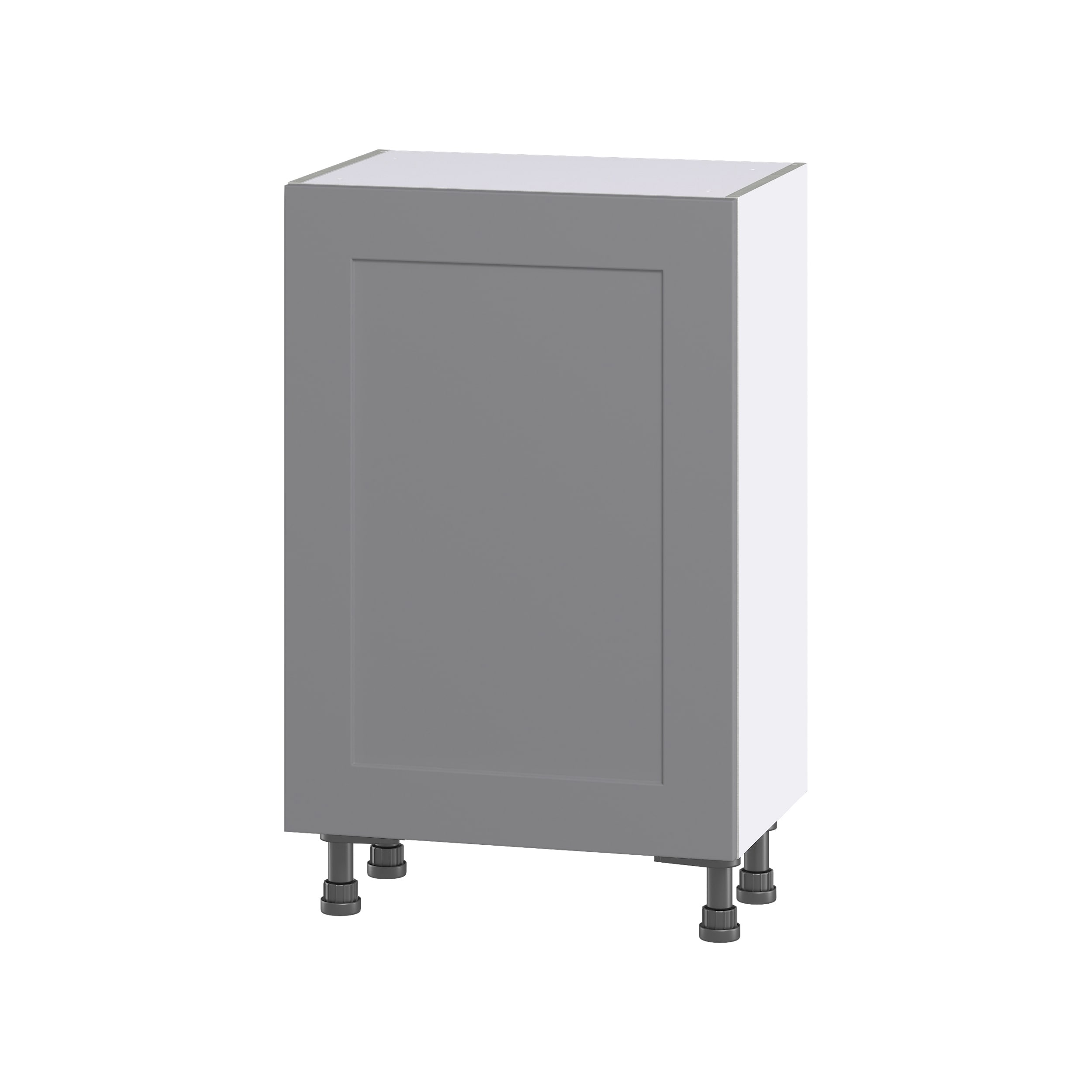 Hugo&Borg Beaumont 21-in W x 34.5-in H x 14-in D Slate Gray Base Fully Assembled Cabinet (Flat Panel Shaker Door Style)