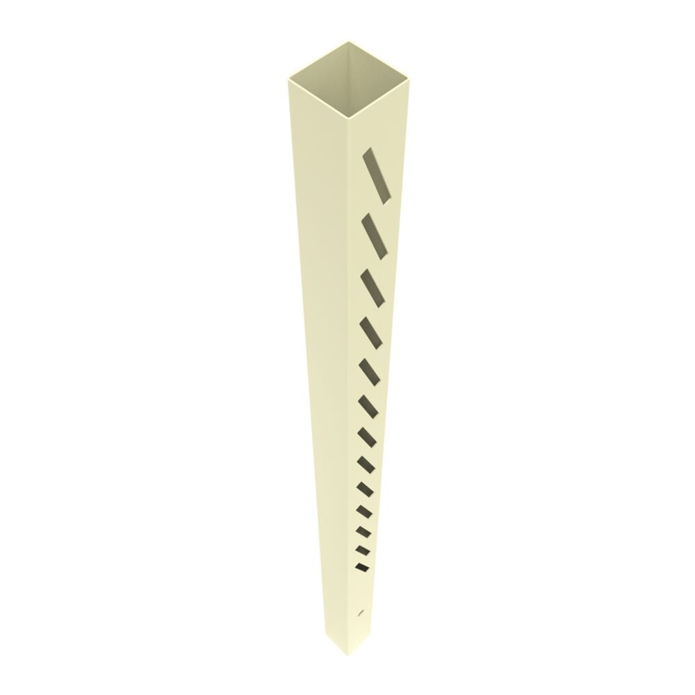 Freedom 73050557 Louvered 8.5-ft H x 5-in W Sand Vinyl Corner Fence post (Unassembled)