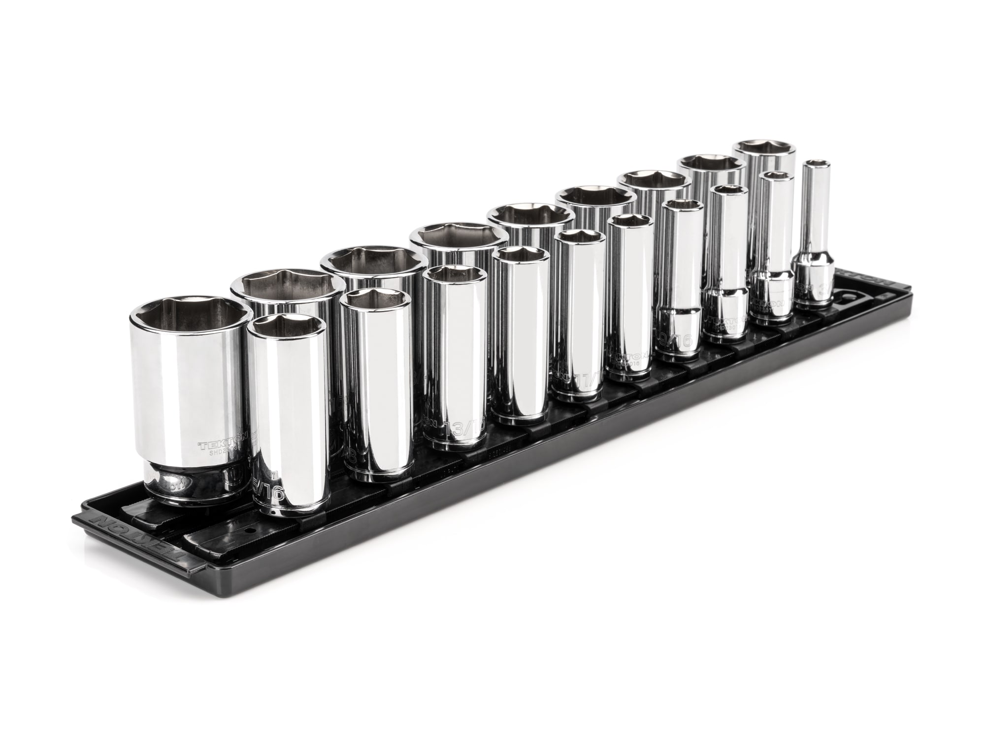 TEKTON 1/2-in Drive Standard (SAE) Deep Socket Set (19-Pieces) SHD92123 Sansujyuku sansujyuku.com