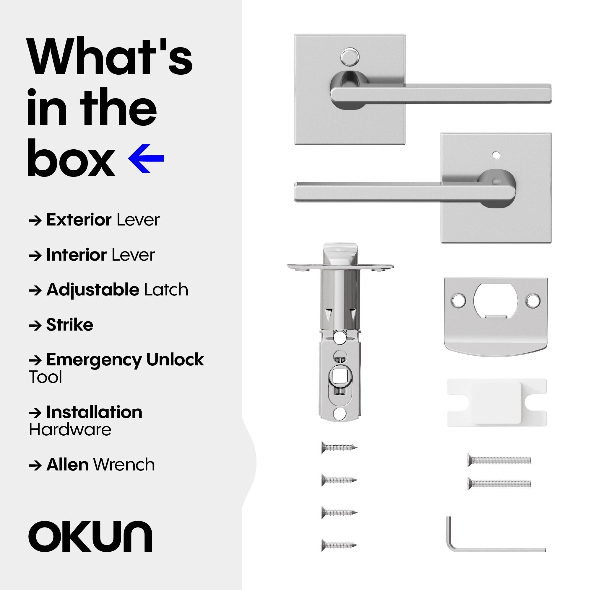 OKUN OK1013CHPRK2 Door-Handles - View #9