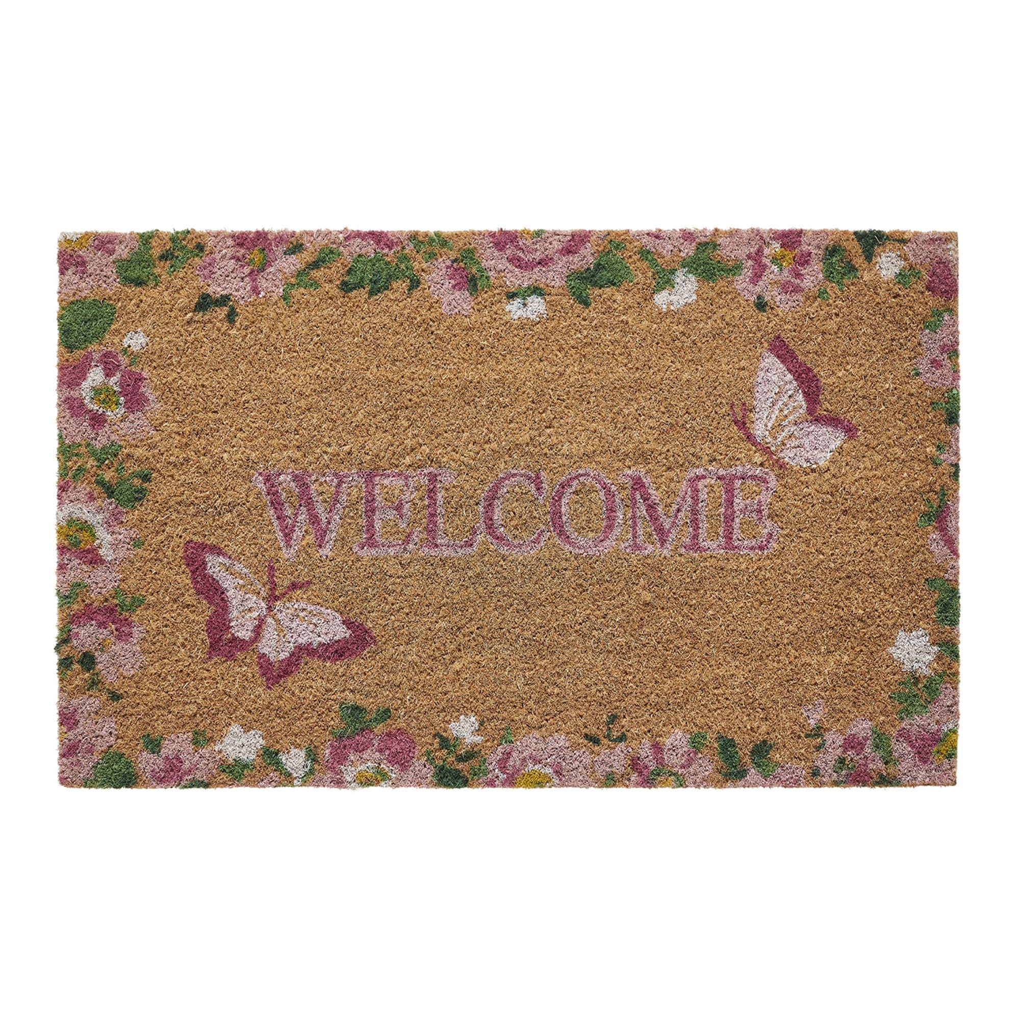 Laura Ashley  Chedwell Butterfly 17.5 in x 30 in Door Mat