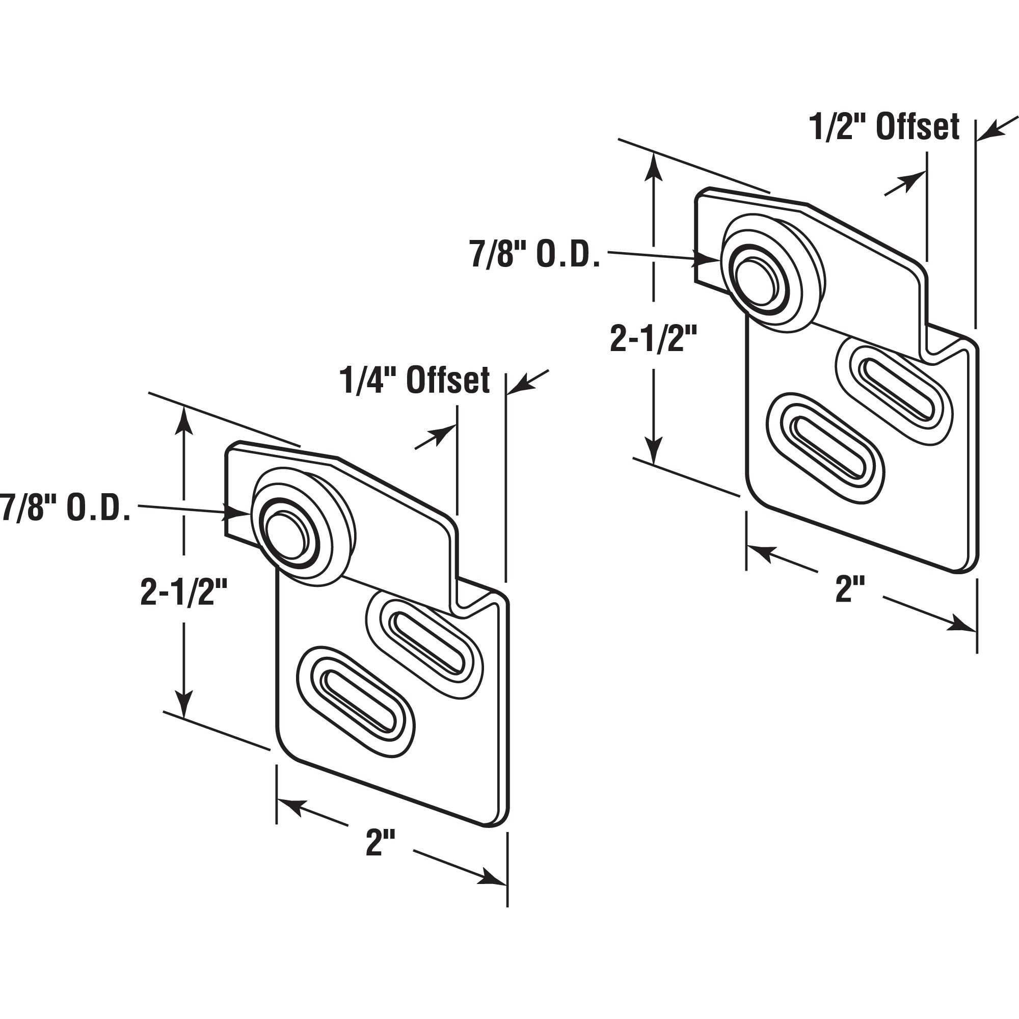 Prime-Line N 7537 Sliding-Closet-Door-Rollers - View #2