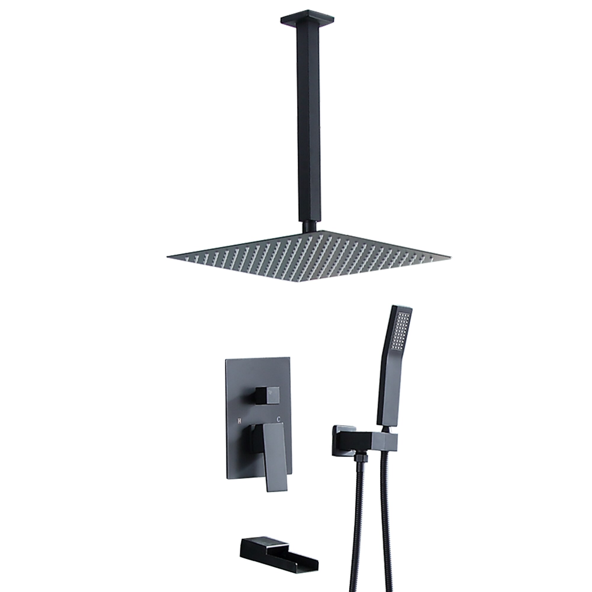 Clihome CL-019MB-SL Showerhead-Bar-Panels - View #2