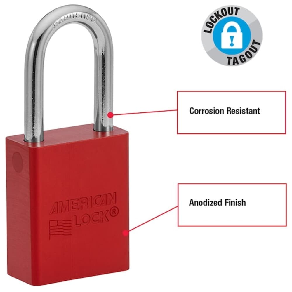 American Lock A1106RED Padlocks-Locks-Cables - View #2