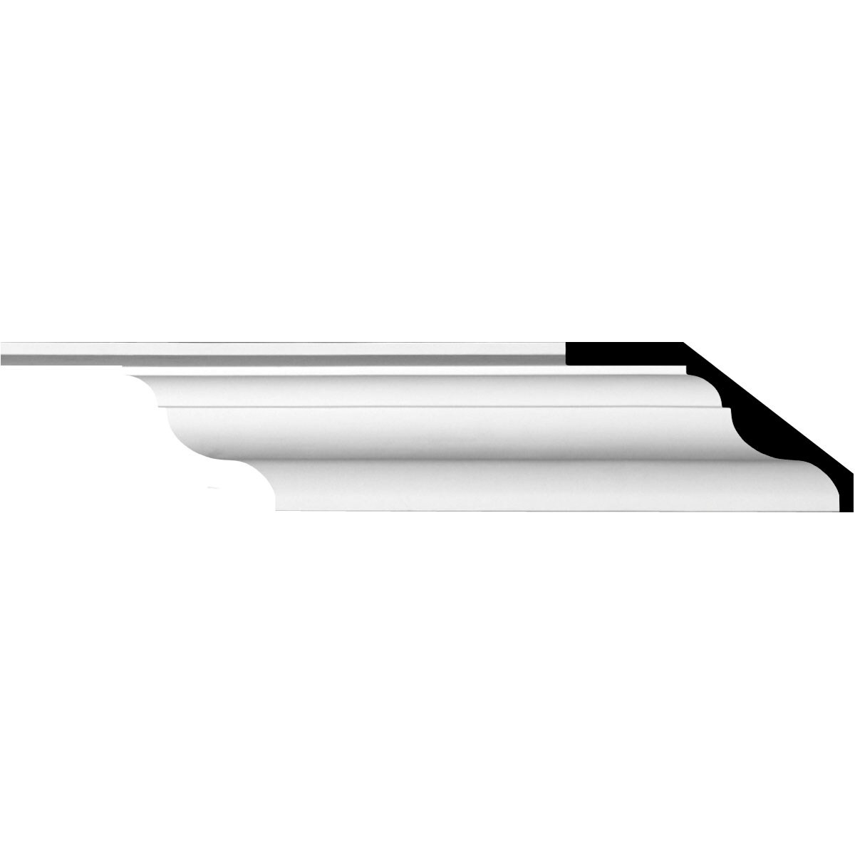 Primed Polyurethane Crown Moulding 94.5" Length