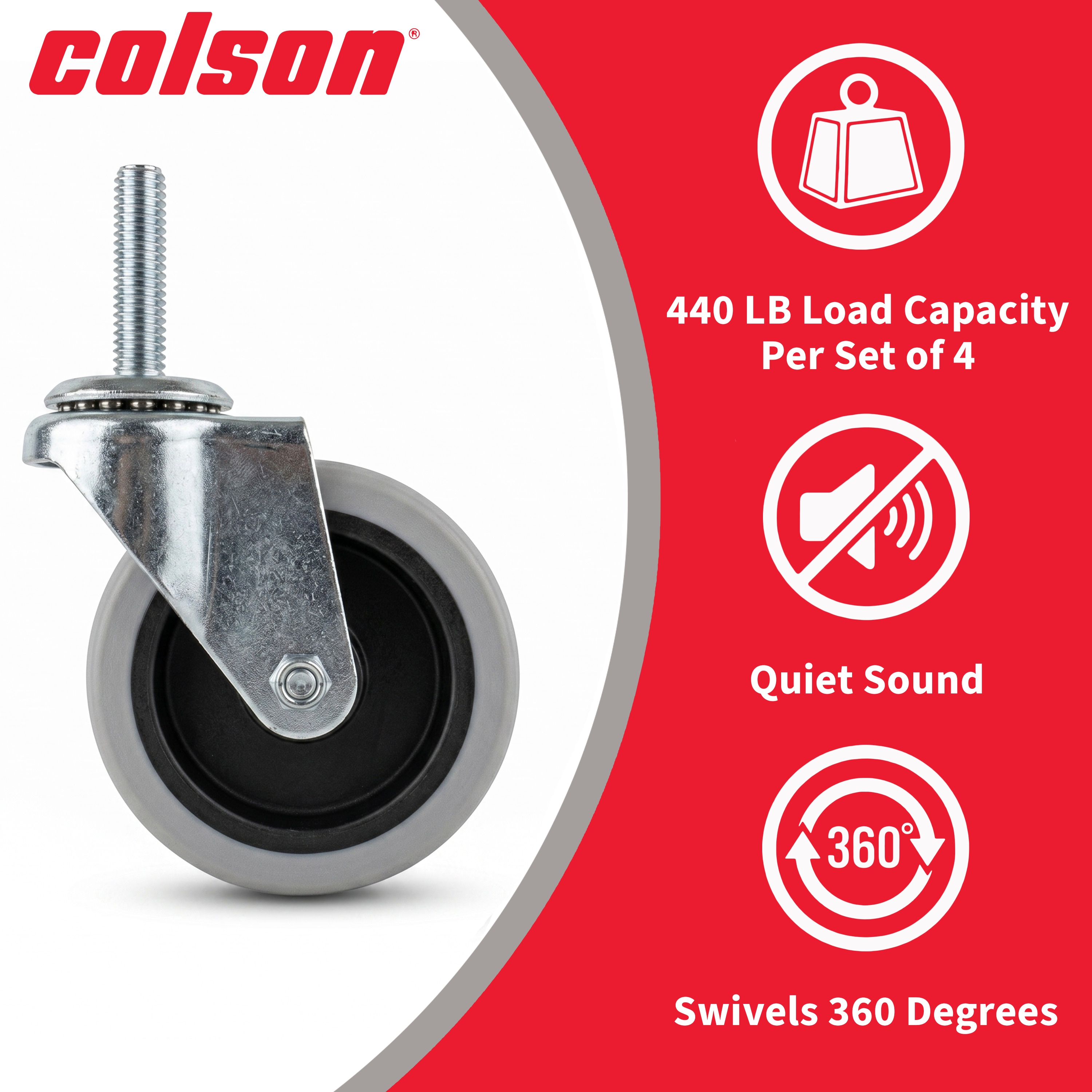 Shepherd Hardware 4032399LW casters - View #2