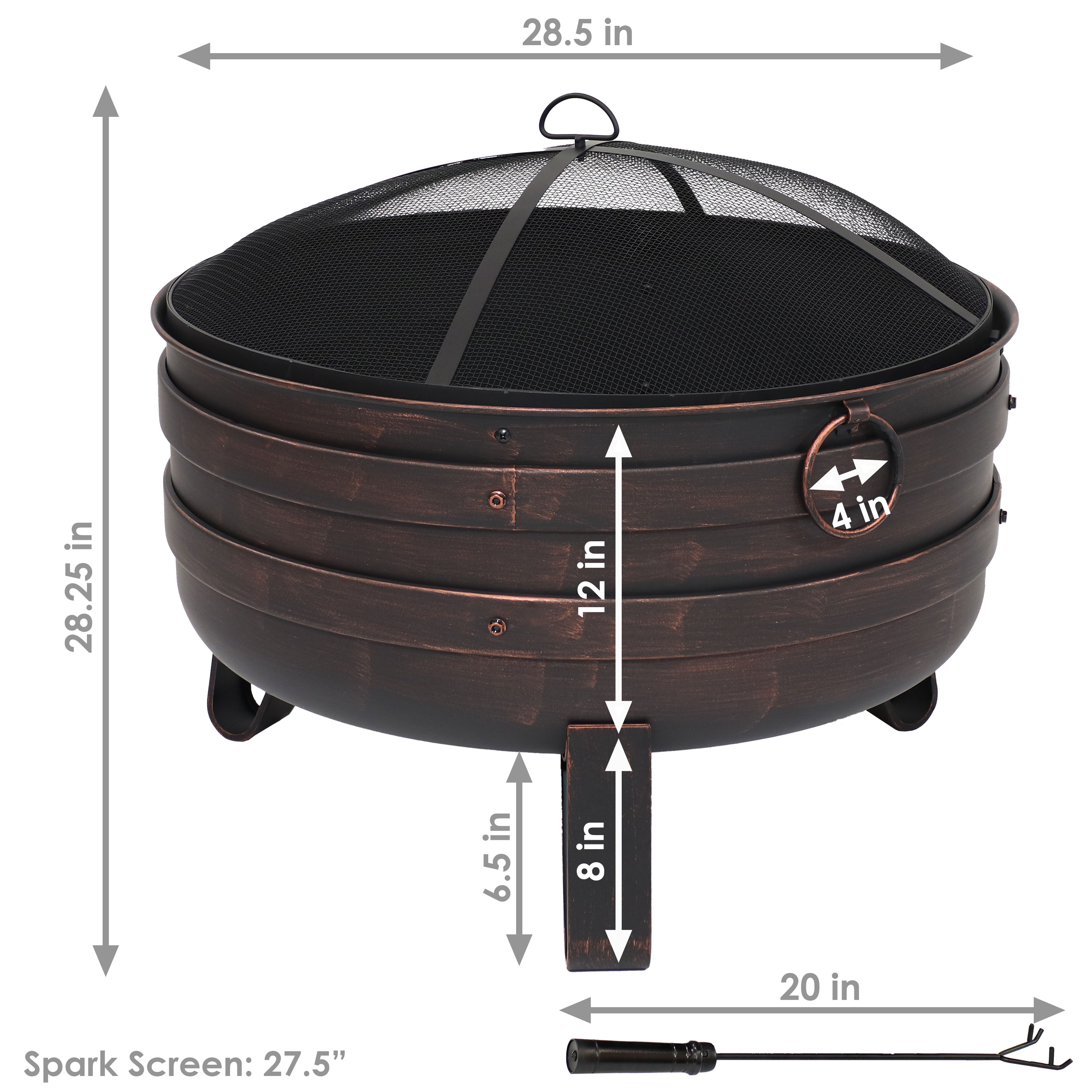 Sunnydaze Decor FSN-779 Outdoor-Woodburning-Firepits - View #8