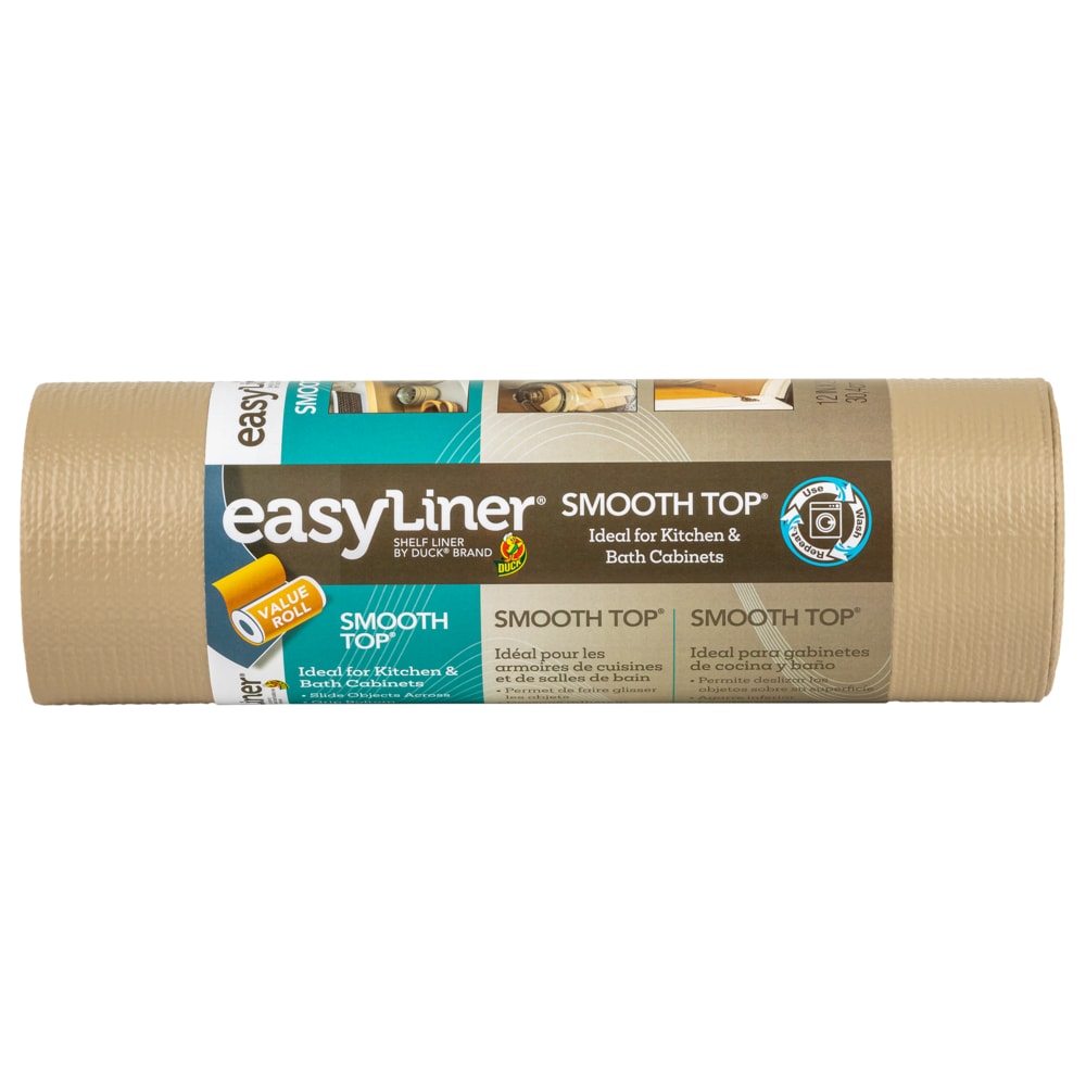 Duck Brand Smooth Top Easy Liner Non-Adhesive Shelf Liner - White