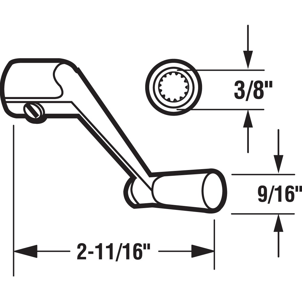 Prime-Line MP3534-2 Casement-Window-Crank-Handles - View #2