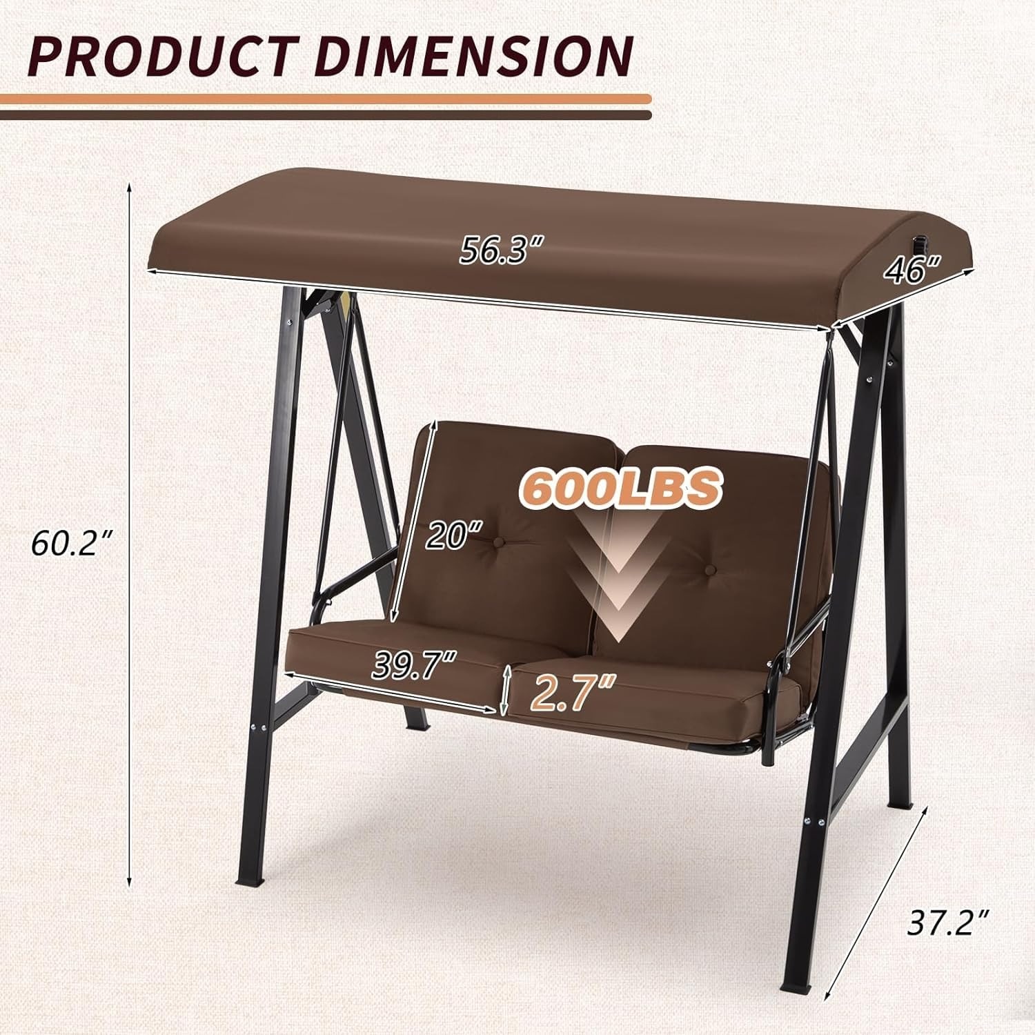 AECOJOY 19031BR-LS01 Swing-Gliders - View #6