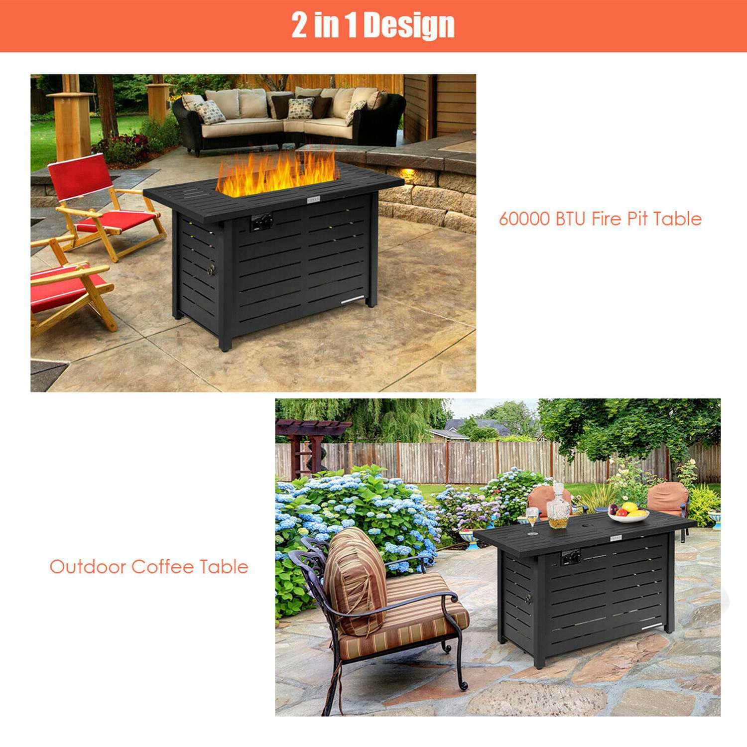 Costway CSHY000123 Outdoor-Gas-Firepits - View #7