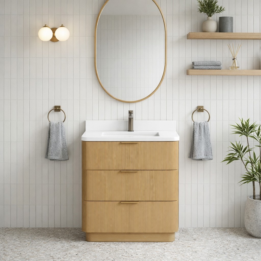 Ari Kitchen & Bath AKB-CALAMIGO-30-OAK Bath-Vanity-Combo - View #3