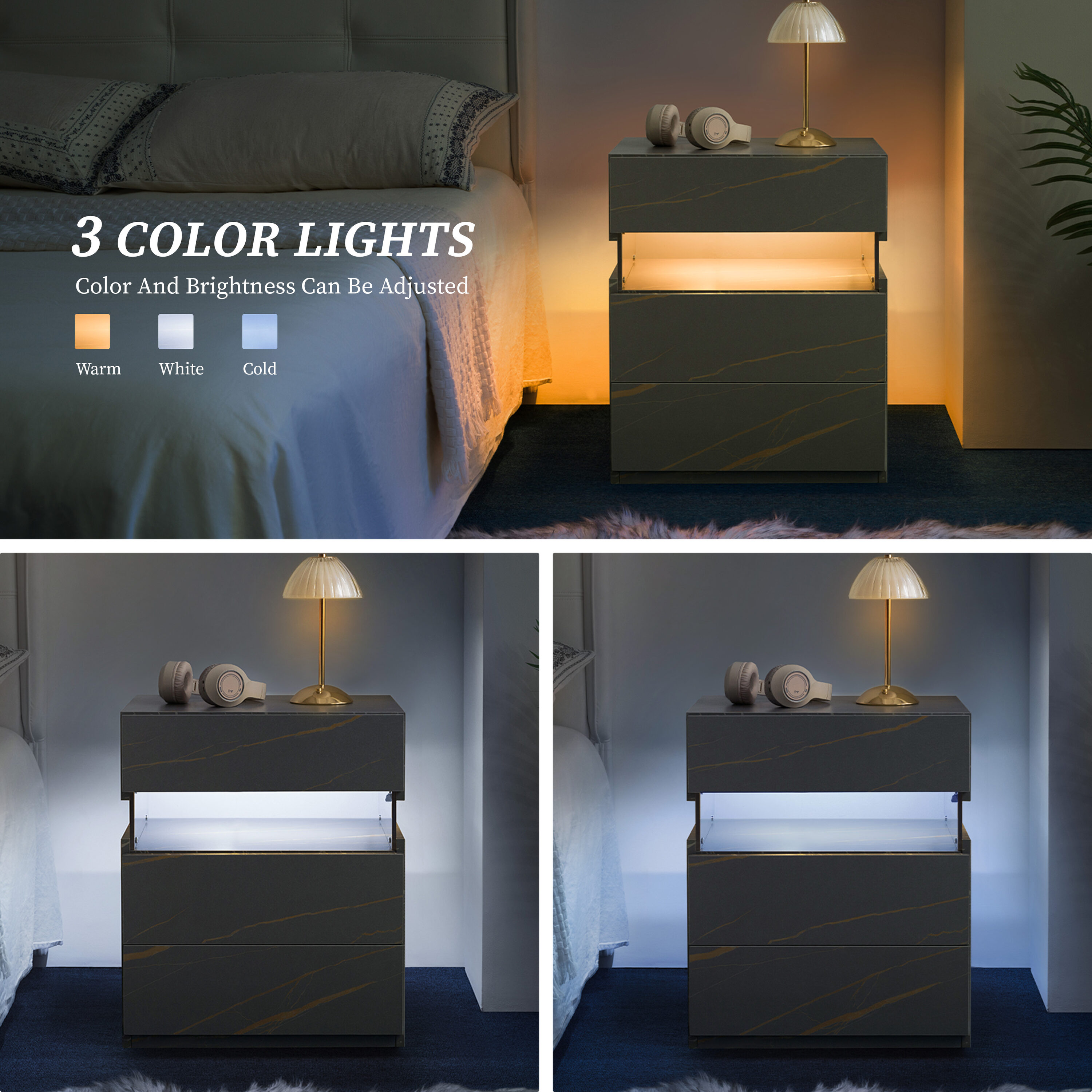GLANZEND 6514UP1Z6 nightstands - View #3