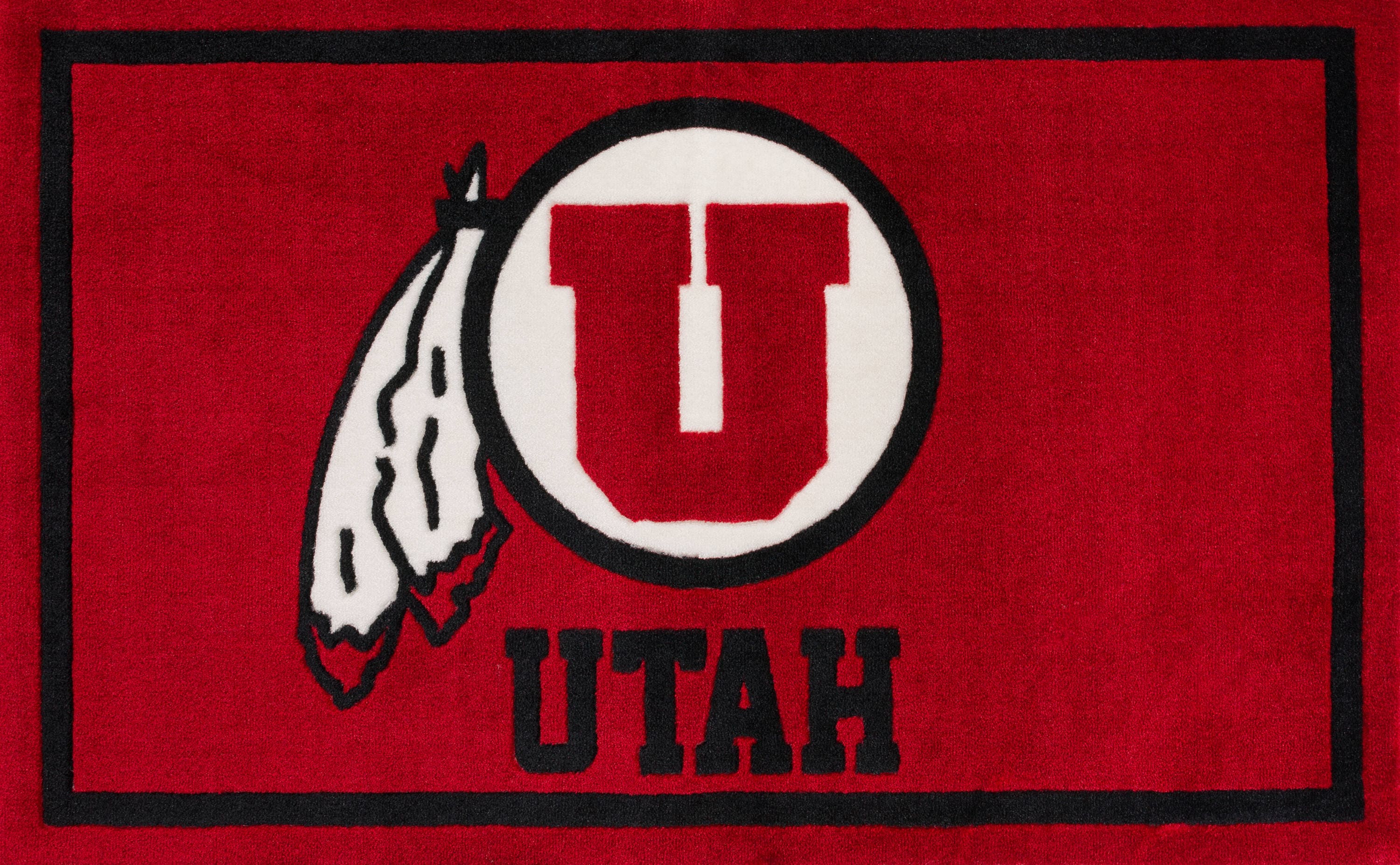 Addison Rugs ACP1UT20X30 Utah Utes Campus 1-1/2 x 2-1/2 Red Indoor Sports Throw Rug